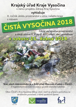 Čistá Vysočina 2018