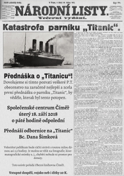Přednáška o "Titanicu"