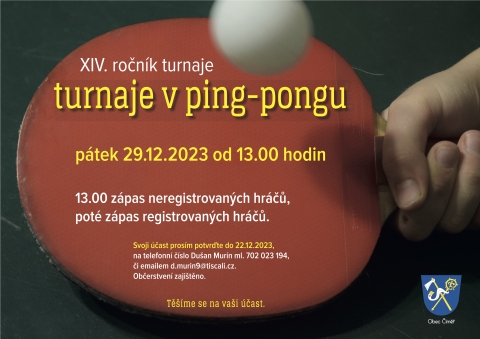 XIV. Pingpongový turnaj